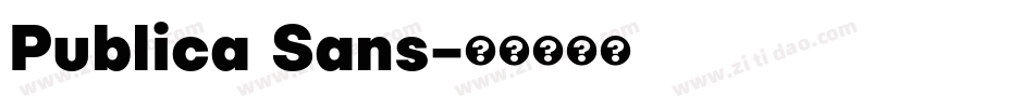 Publica Sans字体转换
